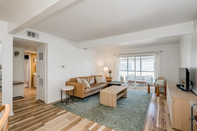 2208 Enfield Rd Unit 207, Austin, TX 78703 - living room featuring light wood-style flooring