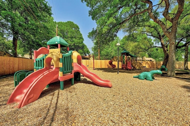 view of jungle gym