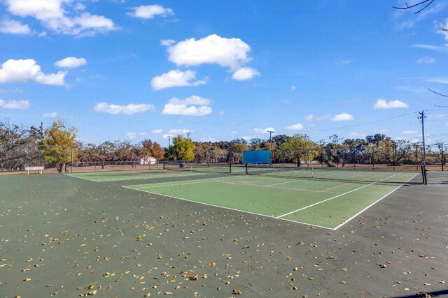 view of tennis court