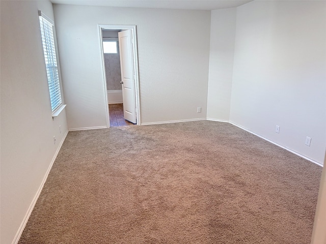 view of carpeted empty room