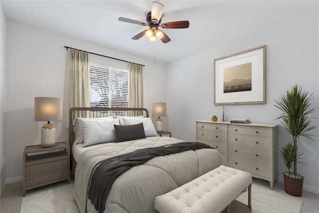 bedroom with ceiling fan