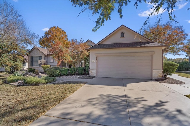 view of front of house featuring a garage