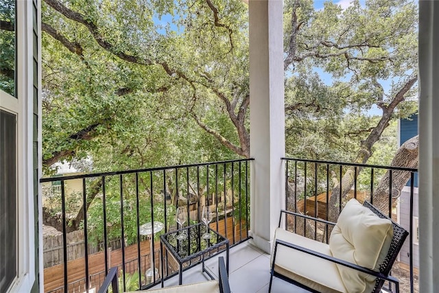 view of balcony