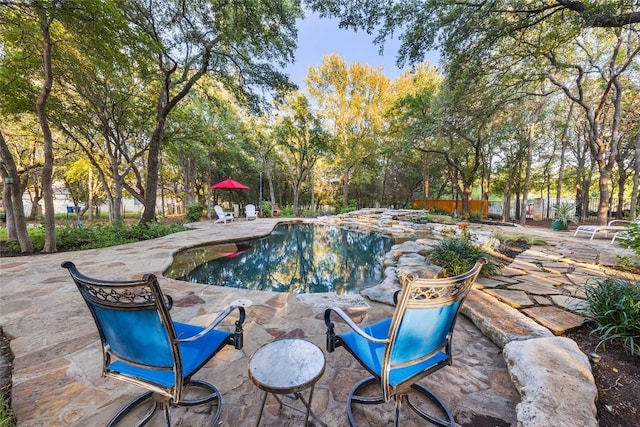 204 Woodland Park, Georgetown, TX 78633 - outdoor pool featuring a patio