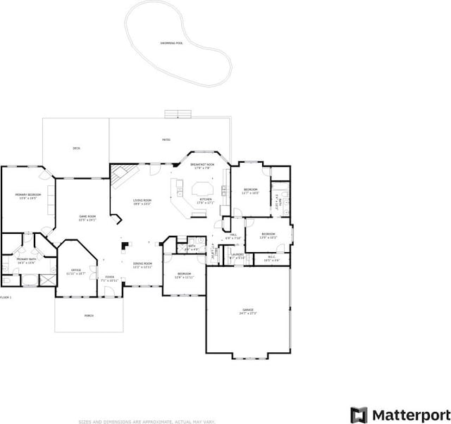 204 Woodland Park, Georgetown, TX 78633 - view of room layout