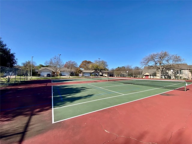 view of tennis court