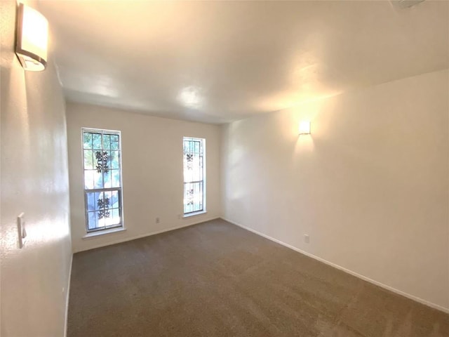 view of carpeted empty room