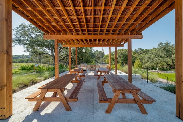 view of patio / terrace featuring outdoor dining space