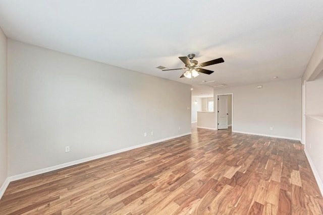 empty room featuring hardwood / wood-style floors