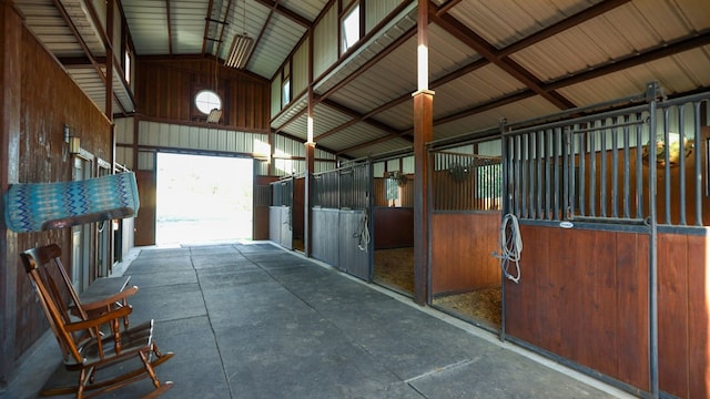 view of horse barn