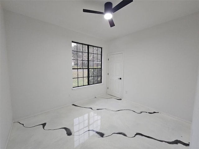 11806 Prairie Hen Ln, Austin, TX 78758 - spare room featuring ceiling fan and baseboards