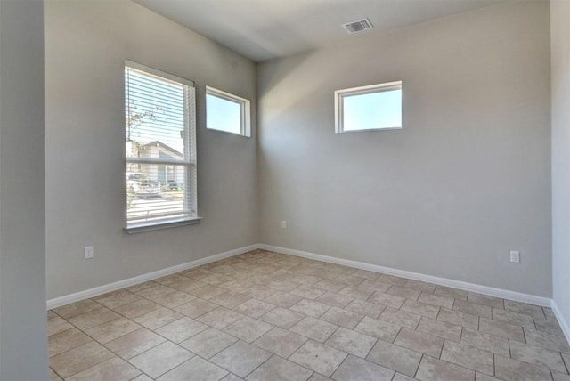 view of tiled empty room