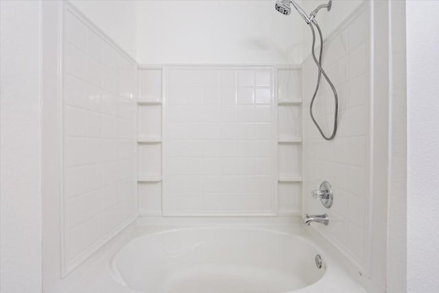 bathroom featuring bathing tub / shower combination