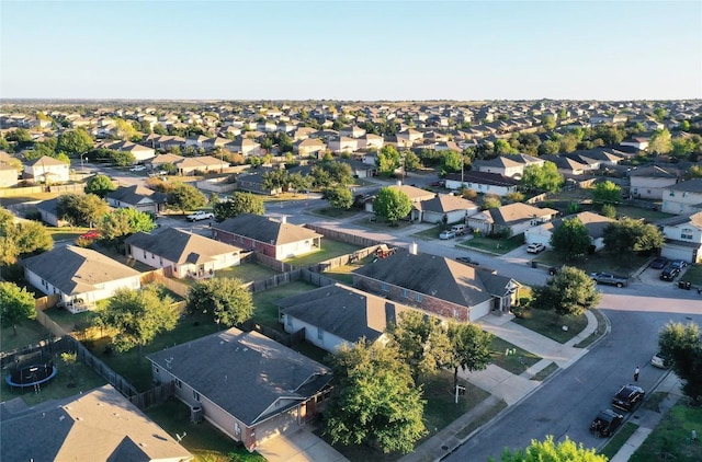 aerial view featuring a residential view