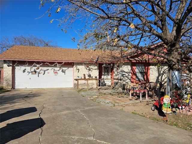 ranch-style house with a garage