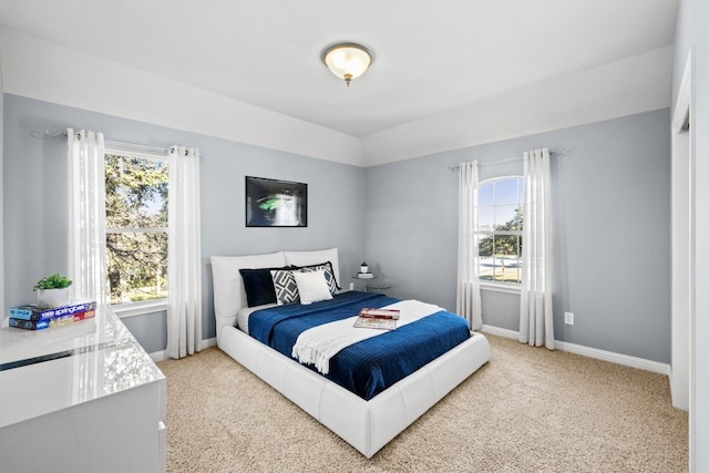 bedroom with carpet flooring