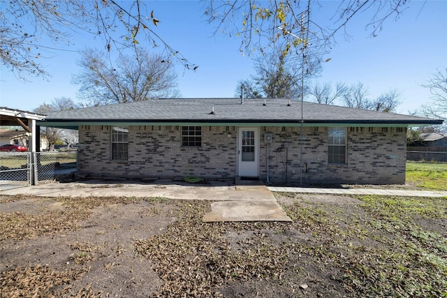 view of back of property