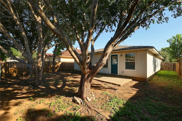 view of front of house with a patio