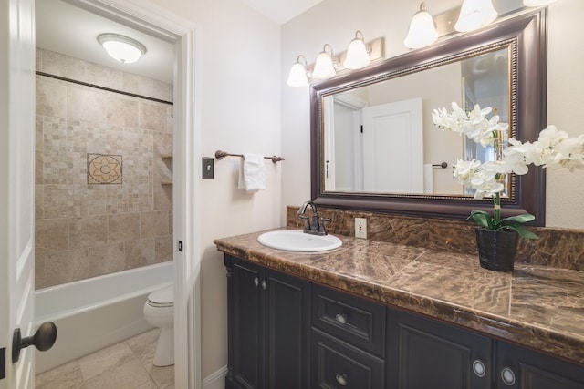 5801 Thunderbird St Unit A16, Lago Vista, TX 78645 - full bath with vanity, toilet, and shower / washtub combination