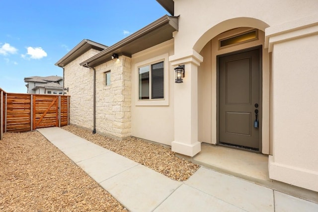 view of entrance to property