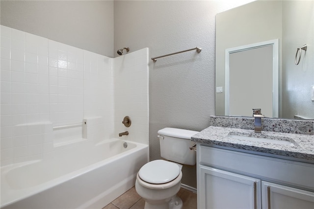 2306 W St, Taylor, TX 76574 - full bath featuring vanity, shower / bath combination, and a textured wall