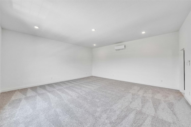 504 Frio Springs Trl, Georgetown, TX 78628 - carpeted empty room featuring recessed lighting and a wall unit AC