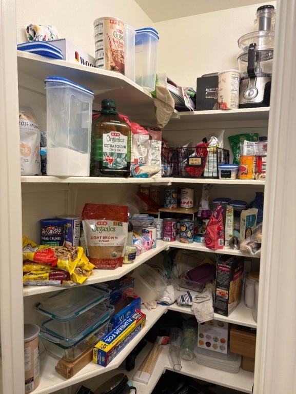 view of pantry