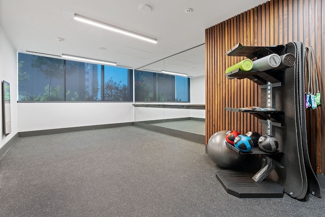 view of exercise room