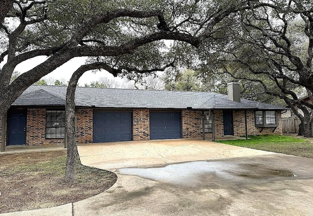 ranch-style house with a garage