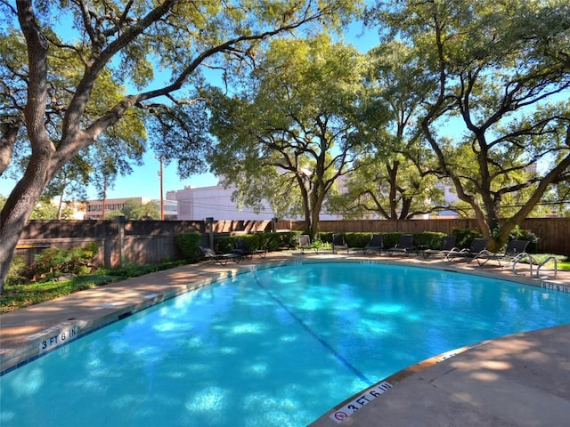 view of pool