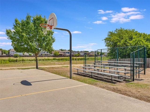 view of basketball court