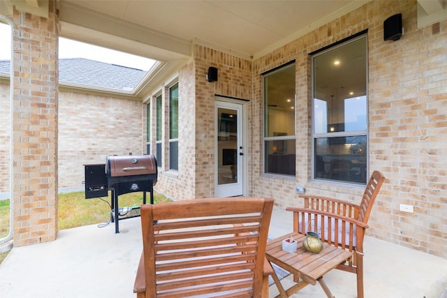 view of patio / terrace with grilling area