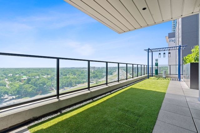 view of balcony