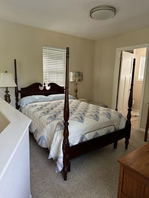 bedroom featuring carpet flooring