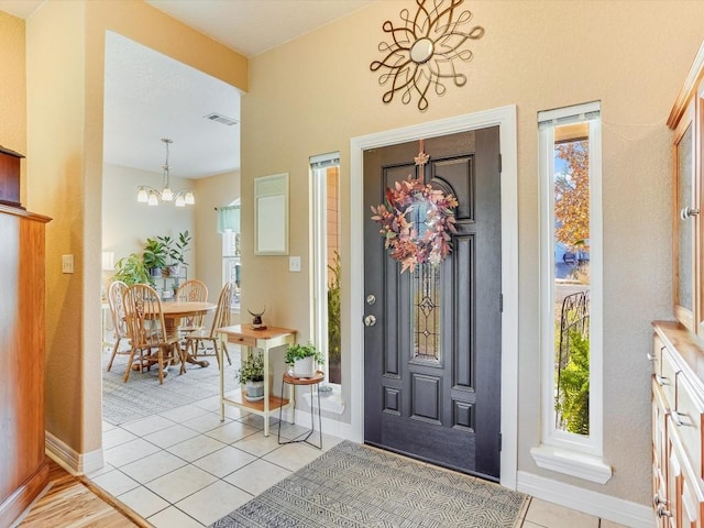 interior space with covered porch