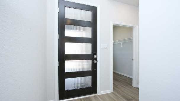 entryway featuring light hardwood / wood-style flooring