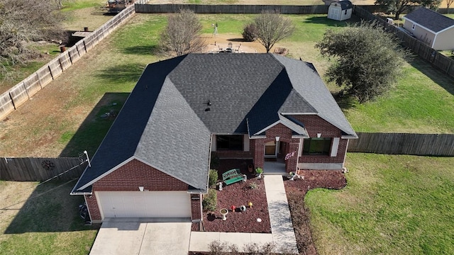 birds eye view of property