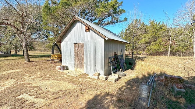 view of outdoor structure