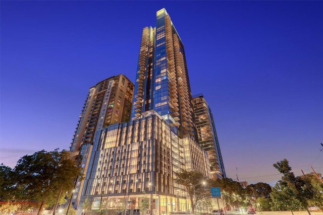 44 E Ave Unit 2808, Austin, TX 78701 - view of property at dusk