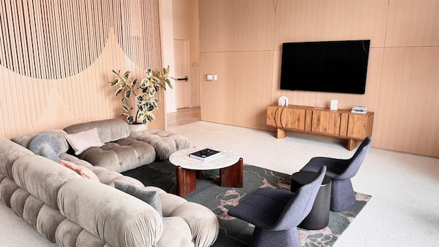 44 E Ave Unit 2808, Austin, TX 78701 - living area with carpet