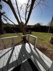 5217/5215 Bell Springs Rd, Dripping Springs, TX 78620 - view of wooden deck