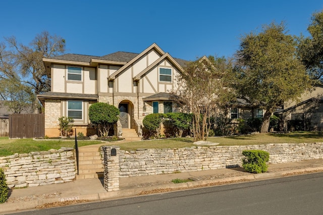 view of english style home