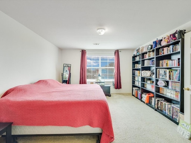 bedroom with carpet floors