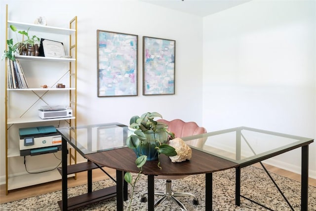 5201 Periwinkle Path, Austin, TX 78745 - office space with wood finished floors and baseboards