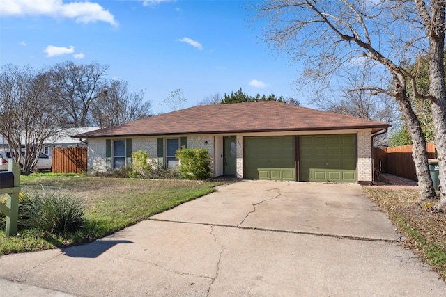 ranch-style house with a garage