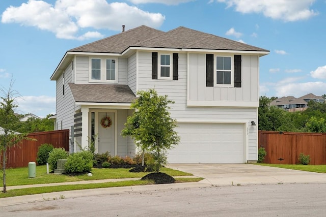 front facade featuring a garage