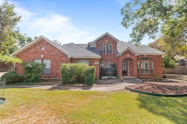 front of property with a front lawn