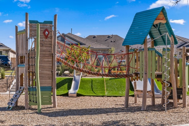 view of jungle gym