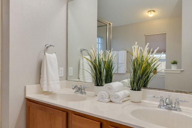 bathroom featuring vanity