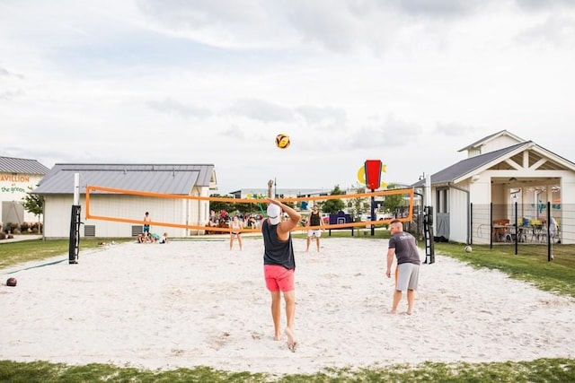 view of community with volleyball court